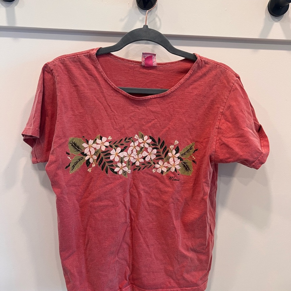 Floral Red Women's Top
